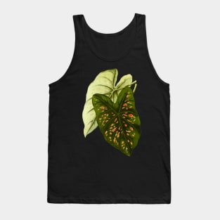 Caladium Freckles - botanical illustration Tank Top